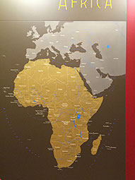 Landkarte Afrika, ca. 150 cm hoch